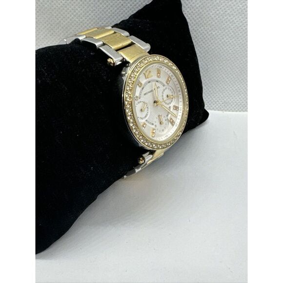 Michael Kors MK6055 Women\'s Two Tone Stainless Steel Analog Dial Watch JNA243 main image 9